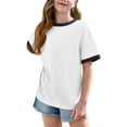 thumbnail image 4 of Rbaofujie T-Shirts à Manches Courtes pour Filles, Hauts d'Été pour Enfants, Col Rond, 5-15 Ans, 4 of 8