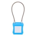 thumbnail image 2 of Lockout Tagout Kit, 85mm Shackle Lockout Cable  Durable Brass Stainless Steel  For Equipment Maintenance Blue, 2 of 8