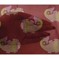 thumbnail image 4 of oneOone Viscose Chiffon Fabric Fish Block Printed Fabric 1 Yard 42 Inch Wide, 4 of 4