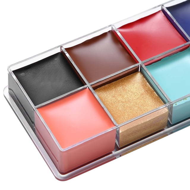 12 Color Face Oil Paint Face Paint Face Painting Set 12 Color Face Paint Body Painting Child Makeup Set Dramatic Special Effects Face Makeup Fat Color