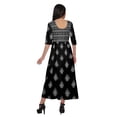 thumbnail image 4 of Moomaya Kurti Ligne A pour Femmes Kurti Longue Imprimée Robe Haut Indien pour Femmes, 4 of 5