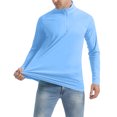 thumbnail image 3 of Birdeem Mens Summer Sunscreen Is Lightweight Breathable and Solid Color Stand Collar Long Sleeved, 3 of 4
