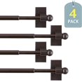 thumbnail image 1 of Adjustable Magnetic Curtain Rods for Mental Appliance Doors Windows to Champagne Window Rods Easy Installation Toilet Towel Bar MultiUseful (in Champagne ), 1 of 4
