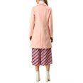 thumbnail image 3 of INSPIRE CHIC Manteau Trench Long pour Femme, Mignon, à Col Rabattu, à Simple Boutonnage, avec Ceinture, 3 of 7