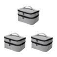 thumbnail image 3 of Redempat Nail Polish Storage Bags Made With Polyester For Everyday Sturdy And Durable LightGray 3Set, 3 of 6