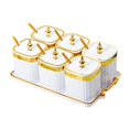 thumbnail image 4 of simhoa Divided Dried Fruit Plates Nuts Storage Tray Multipurpose for Cafe Shop Home White 6 Grids, 4 of 8