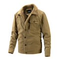 thumbnail image 1 of RXIRUCGD Veste Décontractée à Manches Longues pour Hommes, Khaki, Taille : m, 1 of 8