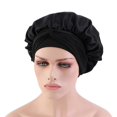 thumbnail image 4 of Satin Bonnet Satin Bonnet Skin-friendly Wear Resistant Imitation Silk Braid Sleeping Bonnet Cap for Home, 4 of 6