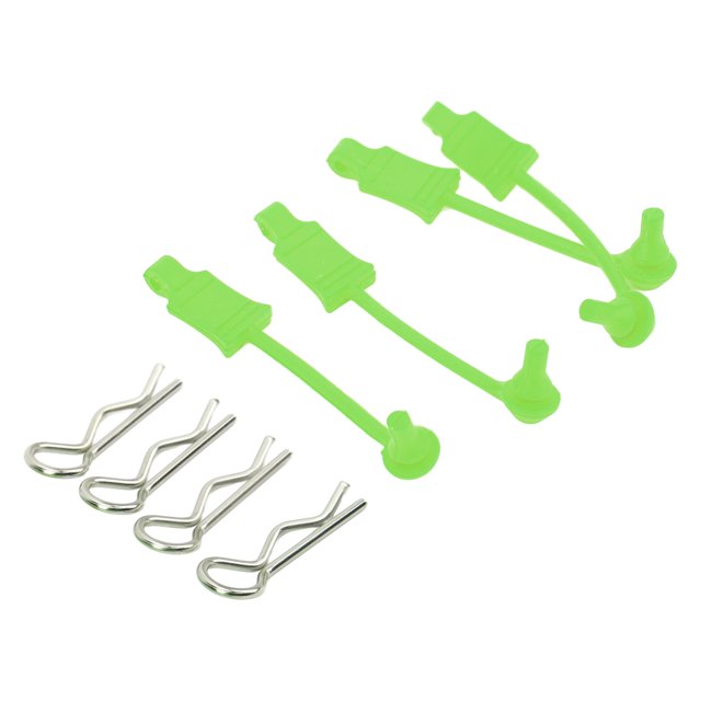 ANGGREK RC Car Body Clip Retainers, RC Car Body Shell Clips Rubber And Steel For Car Enthusiasts For Losi Lasernut U4 1/10