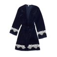 thumbnail image 2 of Peignoir en Molleton pour Femmes TIMIFIS, Peignoir Court en Peluche pour Femmes avec Capuchon, Doux et Chaud, Peignoir de Spa, Peignoir Doux et Duveteux, Peignoir de Spa, Pyjama d'Hiver Chaud, Robe de Nuit de Douche - Flash, 2 of 6