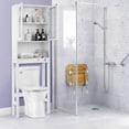 thumbnail image 4 of Costway Wooden Over The Toilet Storage Cabinet Spacesaver Organizer Bathroom Tower Rack, 4 of 10