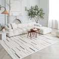 thumbnail image 1 of Rug Branch Nimbus Modern Indoor Area Rug, Cream Grey, Geometric - Living Room, Bedroom, Dining Room, and Kitchen, 1 of 7