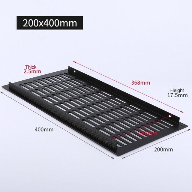 Grille de Ventilation Rectangulaire avec Couvercle d'Aération pour Garde-Robe Armoire à Chaussures Placard