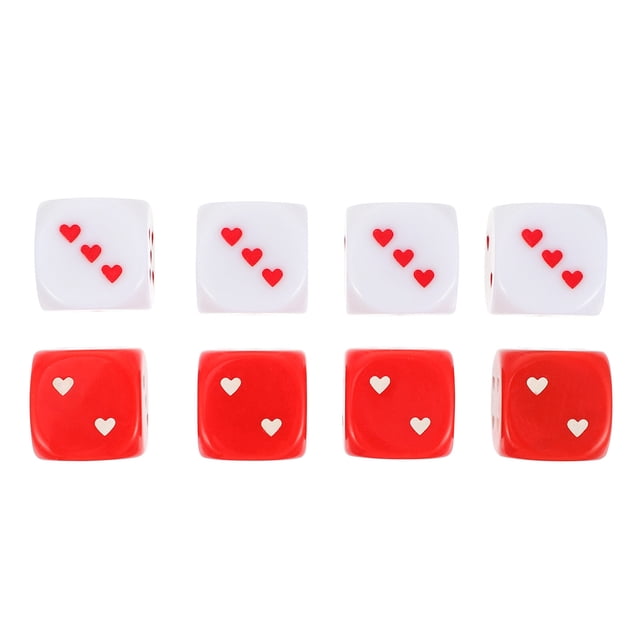 8pcs Chic Dices Game Plaything Dice Props Creative Dice Toys for Party Games