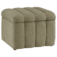 thumbnail image 1 of Bouclair Pouf de Rangement en Tissu Kaki, 1 of 5