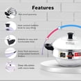 thumbnail image 5 of Compact 12 Stainless Steel Idly Maker With Encapsulated Sandwich Bottom - 3 Idly Plates+ 2 Steamer Plates For Momos + 1 Mini Idly Plate For Idly & Dhokla - Silver, 3.5 Liters | Compact 12 Ultra, 5 of 5