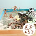 thumbnail image 5 of KAKOWELY Primitive human toy model 5Pcs Primitive Men Hunting Scene Model Kit Realistic Simulation Scene Layout Primitive Men Primitive Men Model For Sand Table Layout, 5 of 5