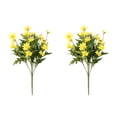 thumbnail image 1 of ZheElen 2pcs Artificial Silk Daisy Flowers Low Maintenance And For Home Faux Flowers yellow 1Set, 1 of 6