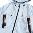 thumbnail image 4 of Maqroz Veste de Soleil pour Homme UPF 50++ à Capuche à Fermeture Éclair Intégrale Protection UV SPF Rafraîchissante Légère avec Poches Été Ajustable Séchage Rapide Veste de Sport de Piste Randonnée Pêche Plein Air Bleu Ciel TG, 4 of 4