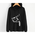 thumbnail image 2 of FAROOT Women's Long Sleeve Printed Top, Cartoon Pattern Hoodie with Pocket, 2 of 3