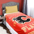 thumbnail image 1 of NHL Calgary Flames Luxury Velour Blanket, 1 of 2