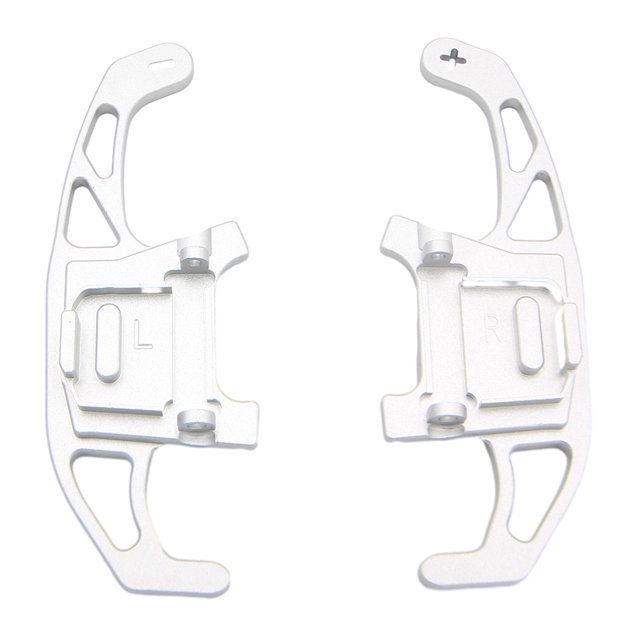 Maytalsory 2pieces Easy Installation Car Steering Wheel Shift Paddle For Convenient Gear Shifting Elegant silver