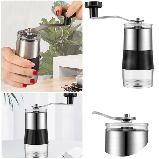 Oleegame 1PC Tin Foil Roll Manual Coffee Grinder And Handheld Maker(1PC) White