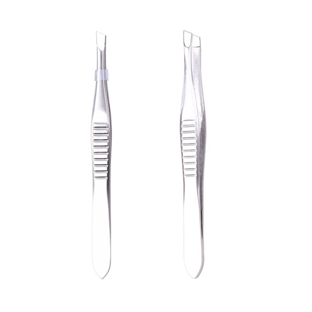 Miangastore Pinces de Précision pour Soins des Sourcils en Acier Inoxydable 2 Pcs 3,5 Po