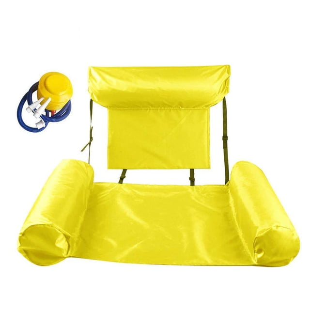 Inflatable Floating Row Backrest Inflatable Floating Bed Durable Portable Water Recreation Lounge Chair