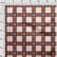 thumbnail image 2 of oneOone Cotton Poplin Fabric Check Ikat Print Sewing Fabric BTY 56 Inch Wide, 2 of 4