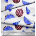 thumbnail image 2 of Soimoi Rayon Crepe Fabric Watermelon Fruits Print Fabric by Yard 46 Inch Wide, 2 of 3