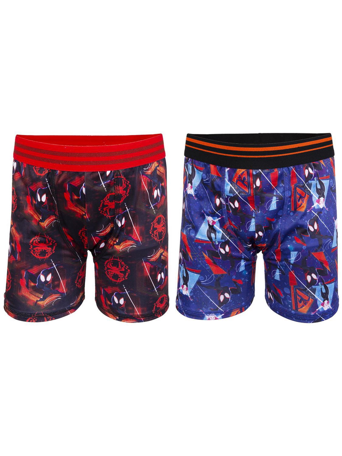 Spider-Verse Boys Athletic Boxer Brief, 2-Pack, 4-10