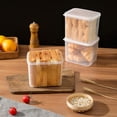 thumbnail image 4 of Kcavykas Canada Day,open Season Airtight Bread Storage Containers Bread Box Plastic Reusable Loaf Cake Clear Bread Dispenser Fresh Bread Organizer Bin, 4 of 7