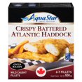 thumbnail image 1 of Crispy Battered Oven Ready Atlantic Haddock, Wild Caught Fillets, 500g, 1 of 12