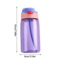 thumbnail image 3 of Green Plastic Water Cup, Personalised Kids Water Bottle with and Lid Back to schol Supplies Custom Name Water Bottle for Kids Boys Girls Teen Gifts 500Ml Birthday Leak Proof Water Bottle, 3 of 4
