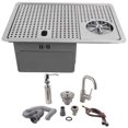 thumbnail image 3 of Bar Cup Cleaner, Durable 304 Stainless Steel Kitchen Accessory Cup Washer  For Milk Tea Shop For Coffee Shop 8P-10 Without Faucet,8P-11 With Faucet, 3 of 8