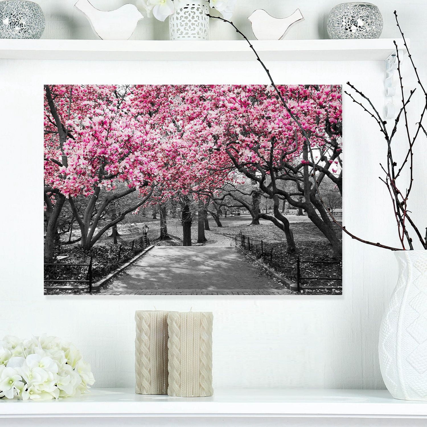 Designart Fleurs de cerisier Art mural sur toile