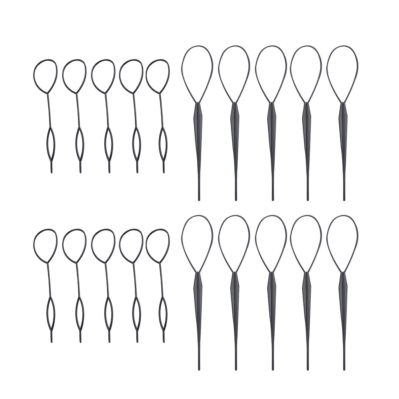 WIFKLSIIPG Torsadeur de Queue de Cheveux Assistant de Style de Cheveux Coiffeur de Chignon Outil Torsadeur de Cheveux pour Tresser Queue de Cheval Tressage Français 10 Paires