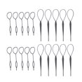 thumbnail image 1 of WIFKLSIIPG Torsadeur de Queue de Cheveux Assistant de Style de Cheveux Coiffeur de Chignon Outil Torsadeur de Cheveux pour Tresser Queue de Cheval Tressage Français 10 Paires, 1 of 2