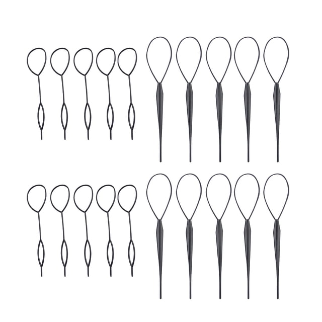 WIFKLSIIPG Torsadeur de Queue de Cheveux Assistant de Style de Cheveux Coiffeur de Chignon Outil Torsadeur de Cheveux pour Tresser Queue de Cheval Tressage Français 10 Paires