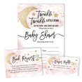thumbnail image 4 of Inkdotpot Set Of 30Gender Reveal Baby Shower Invitations-Diaper Raffle Tickets And Baby Shower Book Request Cards Twinkle Twinkle Little Star Invites Its A Boy Its A Girl, 4 of 8