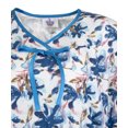 thumbnail image 2 of Silverts Women Open Back Knit Hospital Gown, S, Blue Floral, 2 of 2