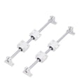 thumbnail image 2 of Glissière de Rail Linéaire, Glissière de Rail Linéaire Guide de Rail Linéaire Glissière de Mouvement Linéaire Rail Linéaire Roulement Linéaire avec Bloc Coulissant 4 Pcs pour Machinerie, 2 of 7
