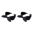 thumbnail image 1 of Baohd Style With Sweat Absorbent Women Accessories Lightweight And Durable Hair Bands Black 2Set, 1 of 6
