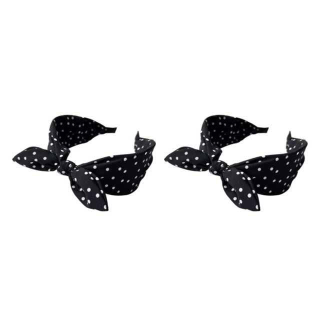 Baohd Style With Sweat Absorbent Women Accessories Lightweight And Durable Hair Bands Black 2Set