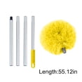 thumbnail image 3 of Tyidzon Ceiling Fan Cleaner Duster for Cleaning Fan Cobwebs, Duster with Extension Pole 47 Inch Extendable Rod for Cleaning High Ceiling Fan, Interior Roof, Cobwebs, Furniture Yellow, 3 of 7
