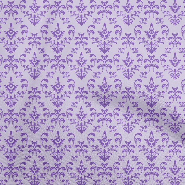 oneOone Georgette Viscose Dusty Violet Fabric Damask Craft Projects Decor Fabric Printed By The Yard 42 Inch Wide