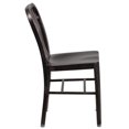 thumbnail image 3 of Black-Antique Gold Metal Indoor-Outdoor Chair, 3 of 9
