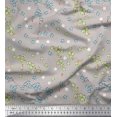 thumbnail image 1 of Soimoi Poly Georgette Fabric Flower Artistic Print Fabric by Yard 52 Inch Wide, 1 of 3