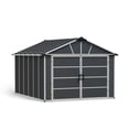 thumbnail image 1 of CANOPIA by PALRAM Yukon 11 ft. x 13 ft. Dark Grey Storage Shed / Garage, 1 of 8